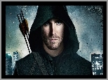 Kaptur, Oliver Queen - Stephen Amell, Arrow, Serial, Zielona strzaa